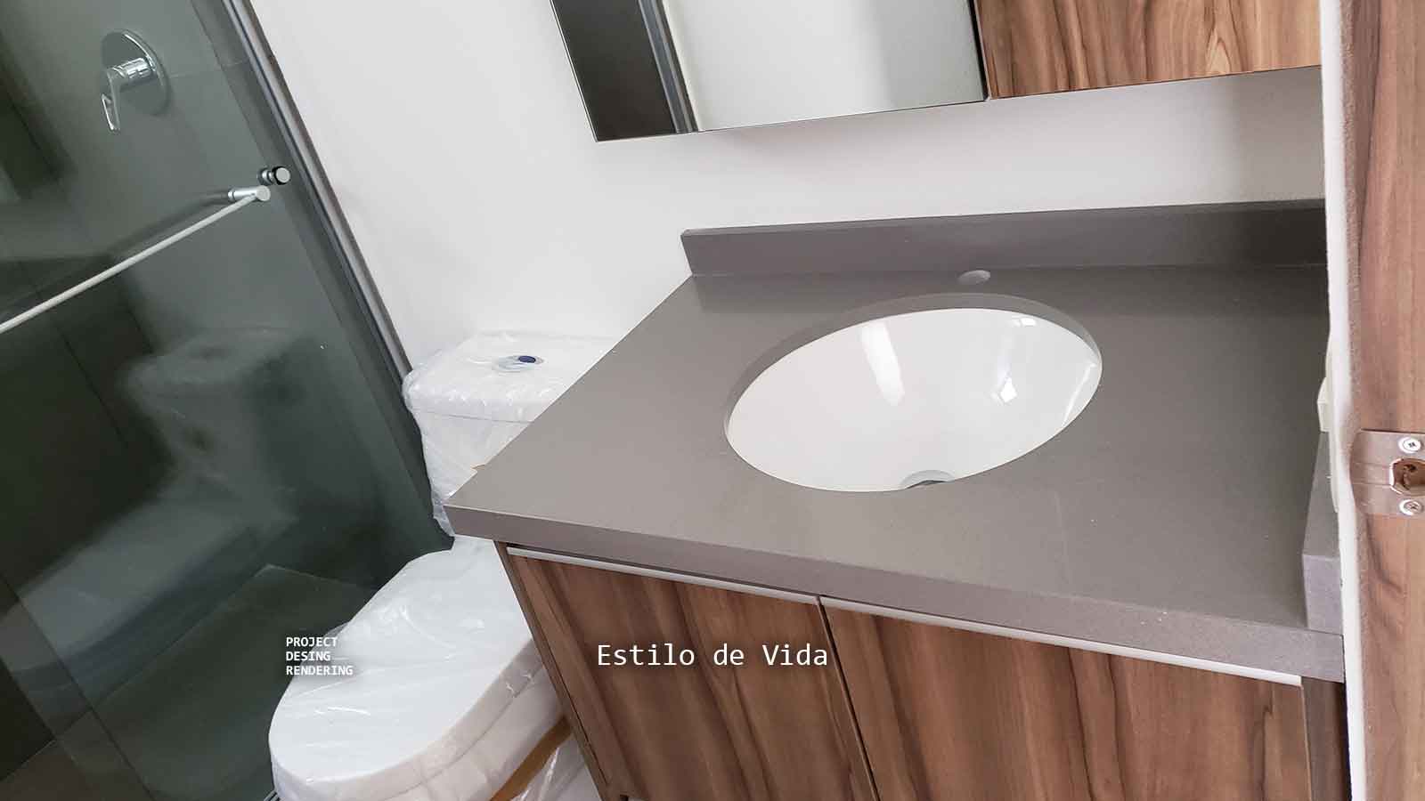 Diseño y construcción de baño pequeño