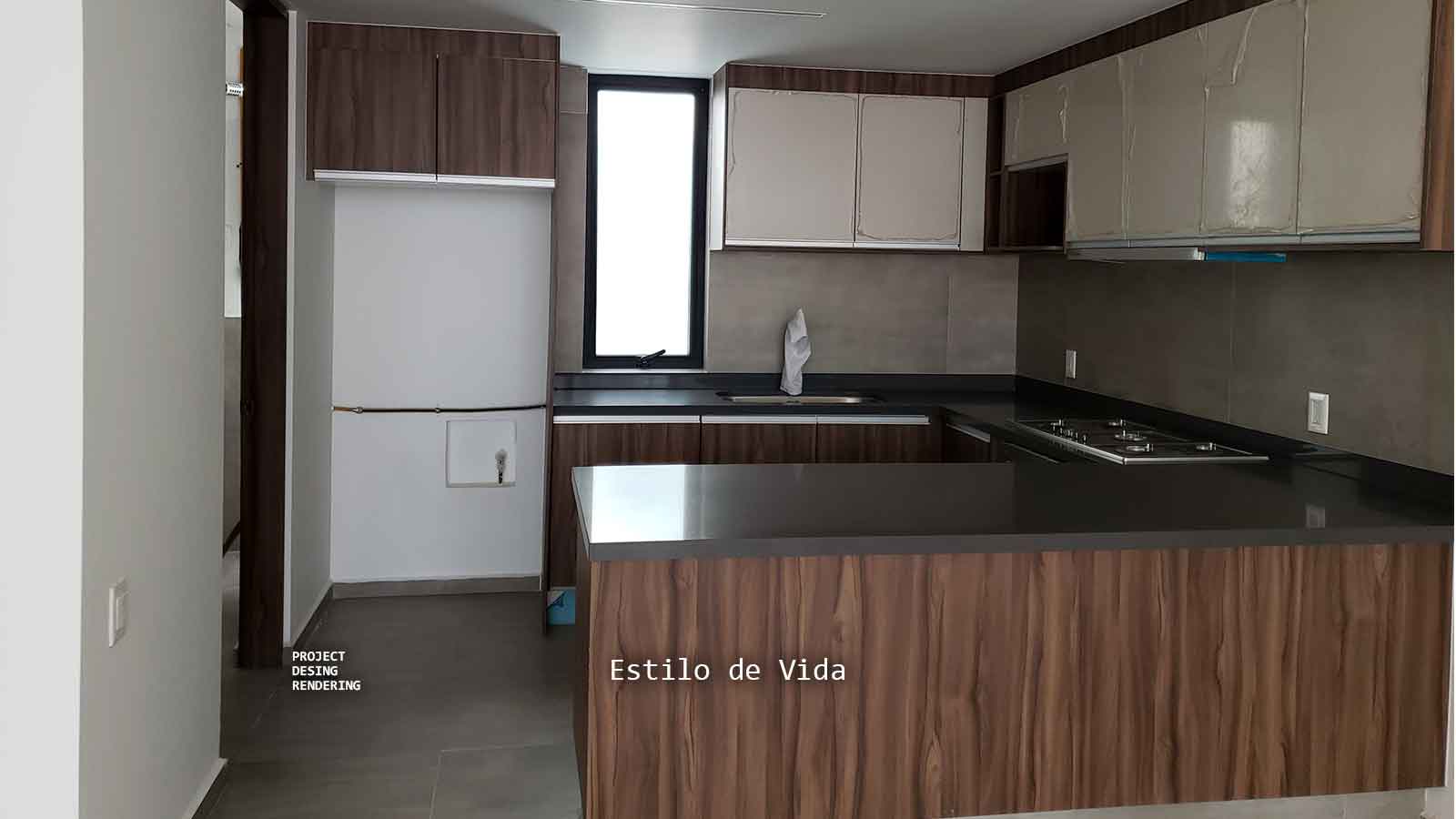 Diseño y construcción de cocina en U