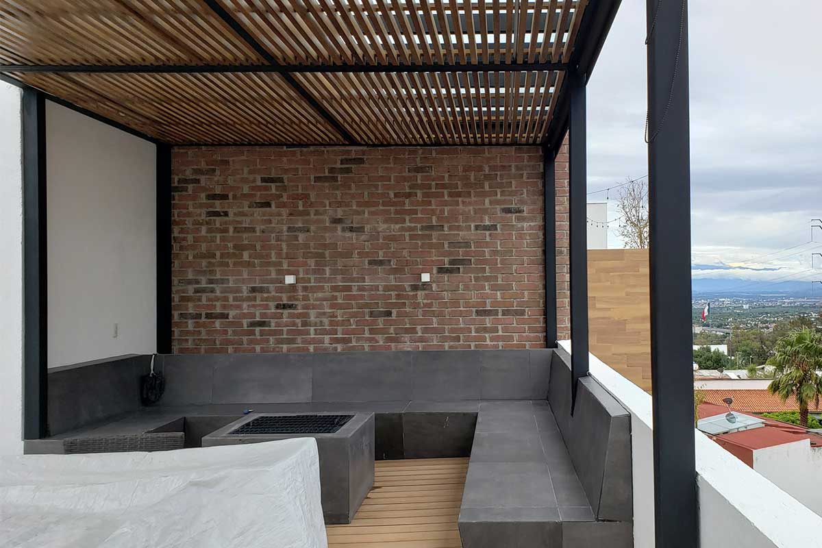 Diseño y construcción de roof garden en Álvaro Obregón