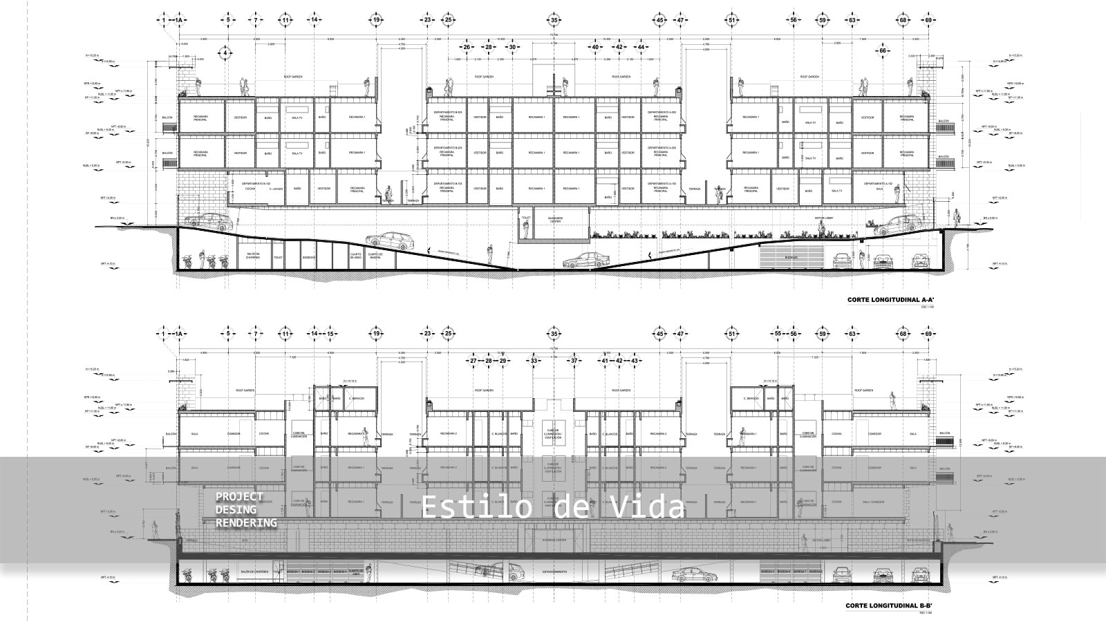 Planta arquitectónica del segundo nivel proyecto ejecutivo